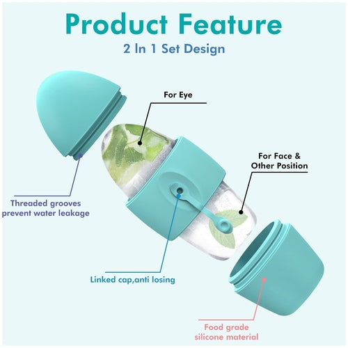 Silicone Ice Face Roller Contour Shrink Pores Remove Dark Circles