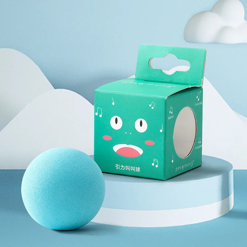 Sound-Activated Cat Toy Balls - Chirping Plush Interactive Play Balls