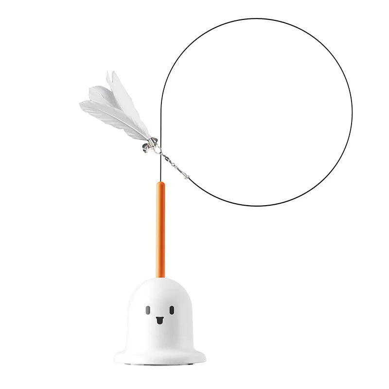 Interactive Cat Badminton Toy - Detachable Self-Play Stick with Balls