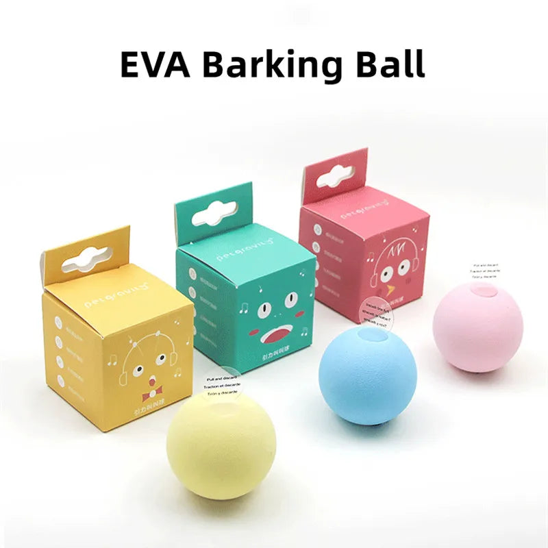 Sound-Activated Cat Toy Balls - Chirping Plush Interactive Play Balls