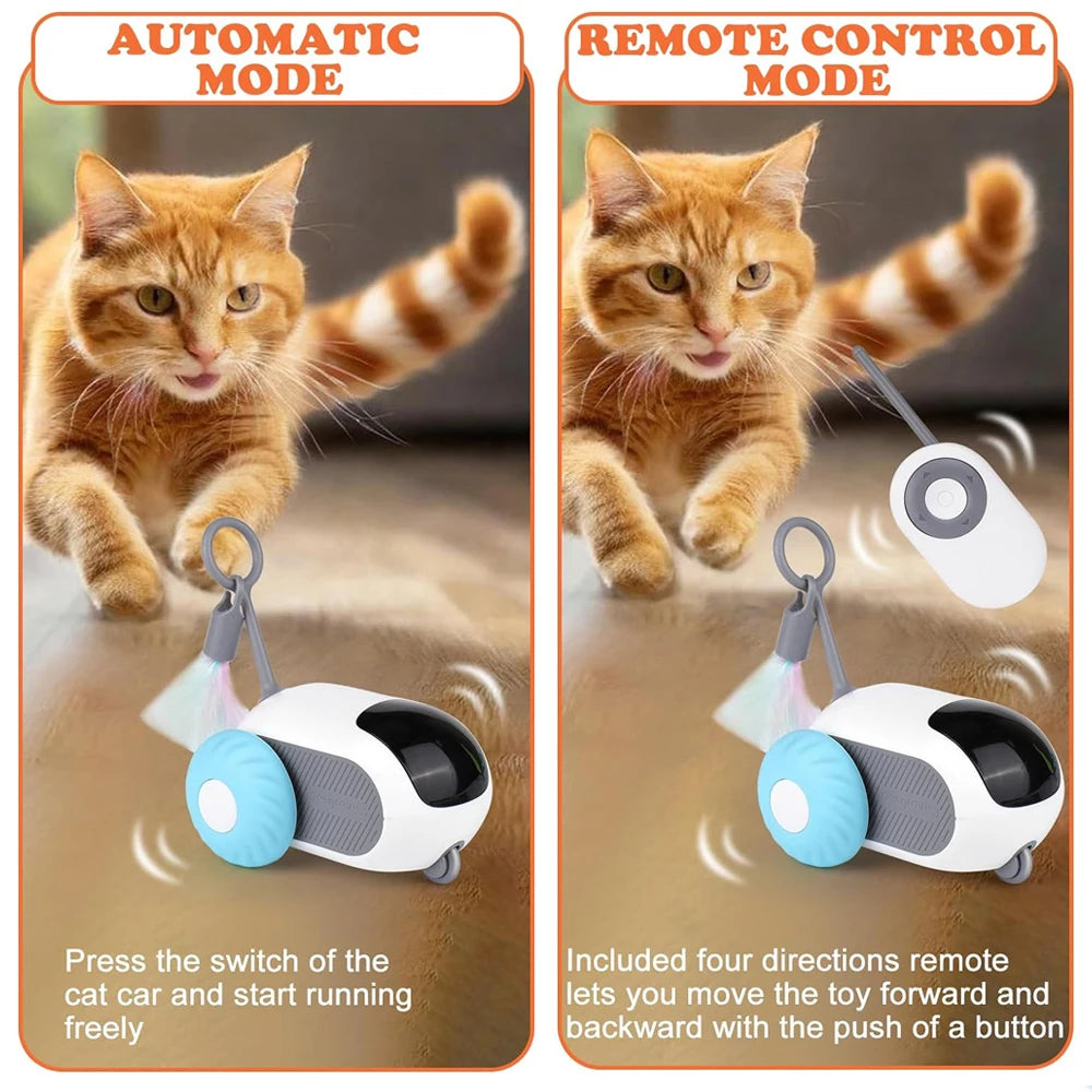 Smart Remote Control Cat Toy - Interactive Moving Car for Cats & Dogs