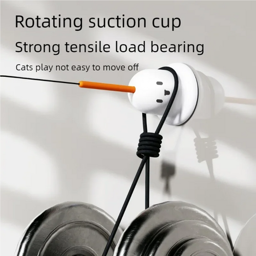 Interactive Cat Badminton Toy - Detachable Self-Play Stick with Balls