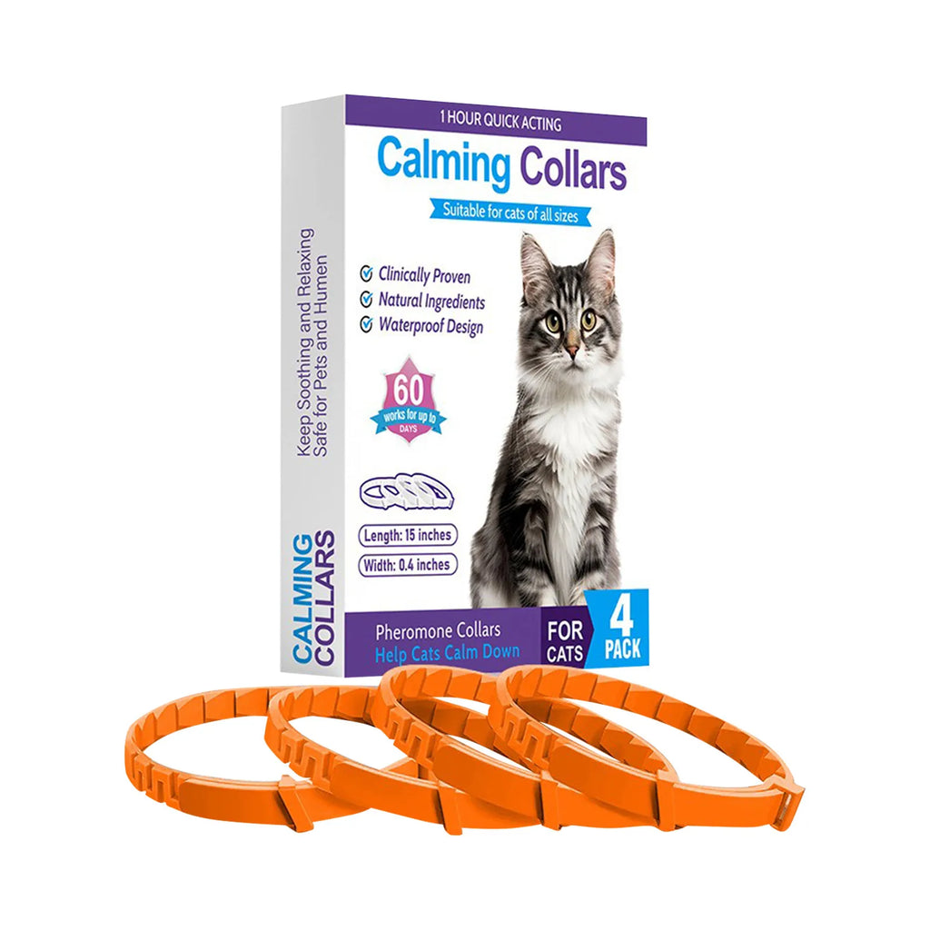 Anxiety Relieving Pet Collars, Natural Sedatives Suitable For Dogs and Cats Pheromones For Stress, And Aggression, Waterproof