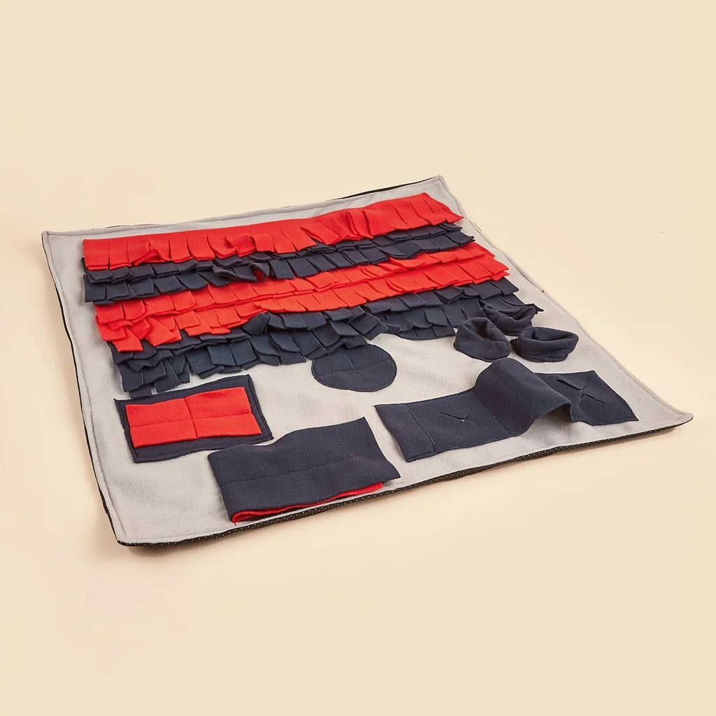 Dog Snuffle Mat for Dogs  Reduces Boredom & Anxiety Slow Eating & Smell Training Dog Brain Stimulating Toys ( Square)