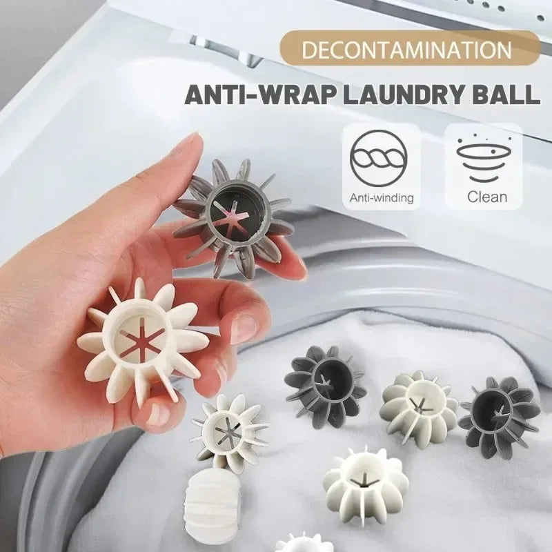 Silicone Laundry Balls Reusable Anti Binding Anti Angle Cleaning Ball Washing Machine Supplies for Cleaning and Washing Balls